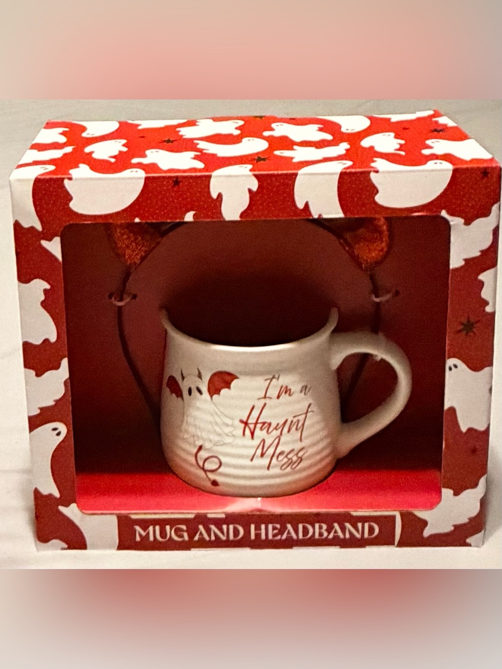 ✨NWT✨White and Red Halloween Mug Gift Set